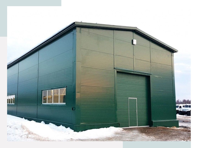 Двускатные ангары в Балашове