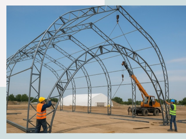 Монтаж ангаров в Балашове от 610 руб. - Надежно и быстро